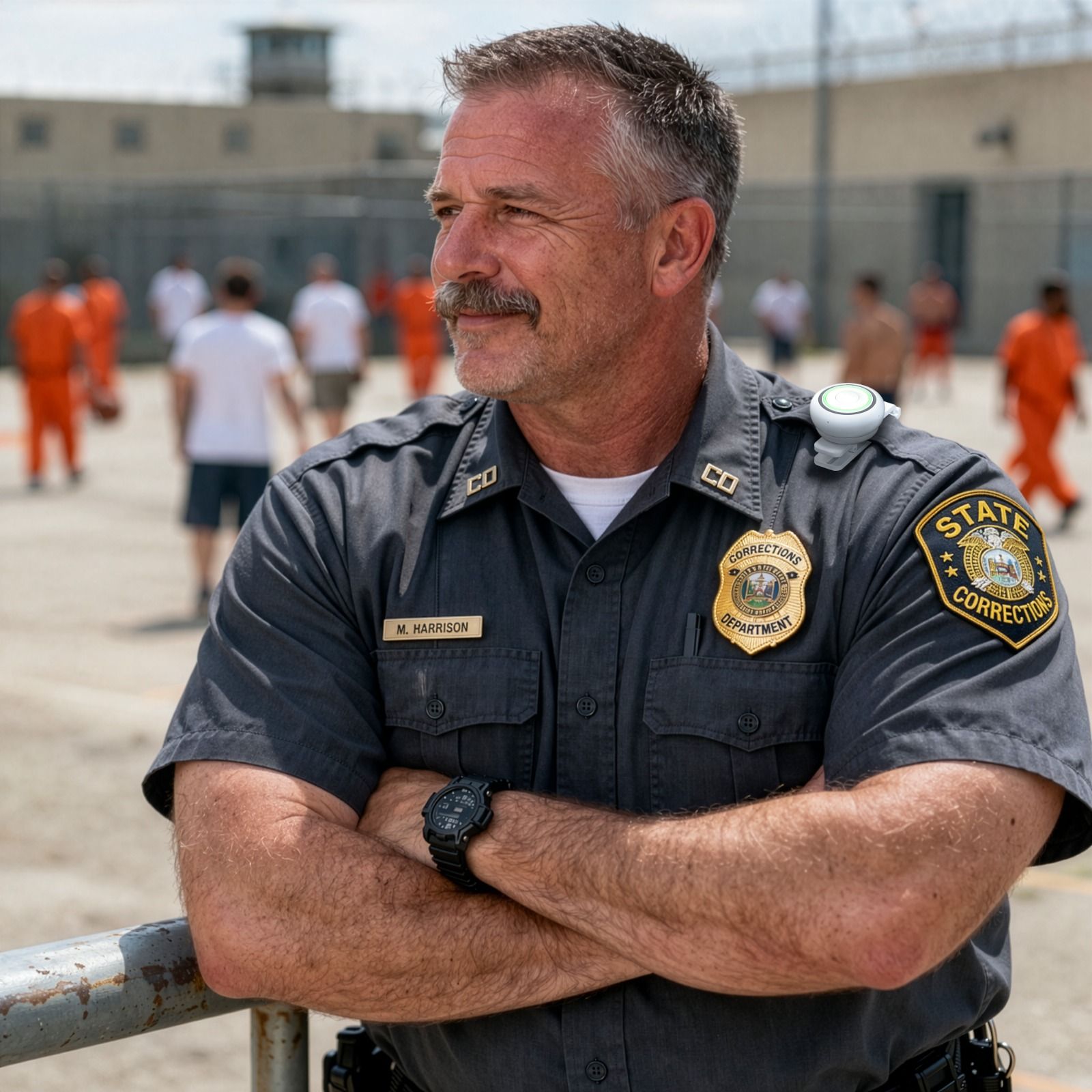 Corrections officer on patrol
